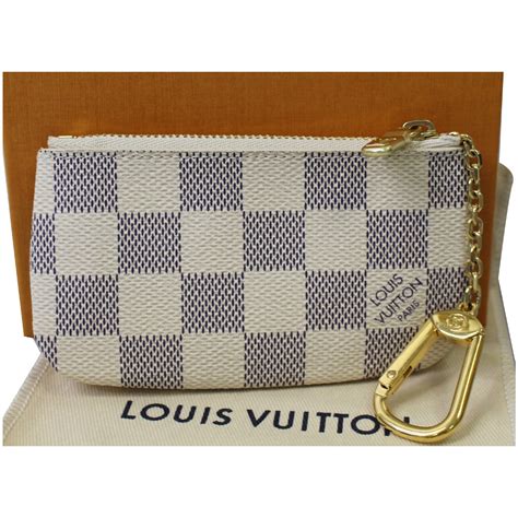 lv key pouch damier azur|louis vuitton artsy damier azur.